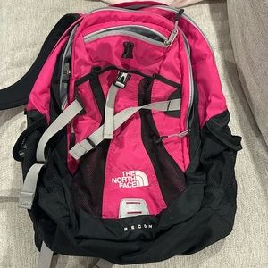 North Face Recon hot pink backpack
